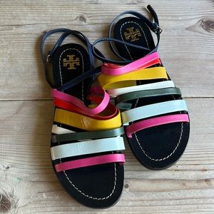 Rainbow strap Tory Burch sandals